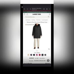 Lands end down winter coat